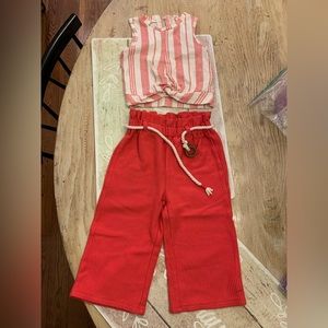 Jessica Simpson 2 piece crop top outfit